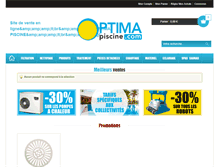 Tablet Screenshot of optima-piscine.com